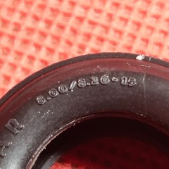 Goodyear Blue Streak Tires 1939 Ford Tudor Sedan 1:25 Scale Model Car Part AMT