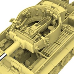 GermanArmy Tiger Early Production Full Interior Kursk Tank Model kit TKOUSNO-006