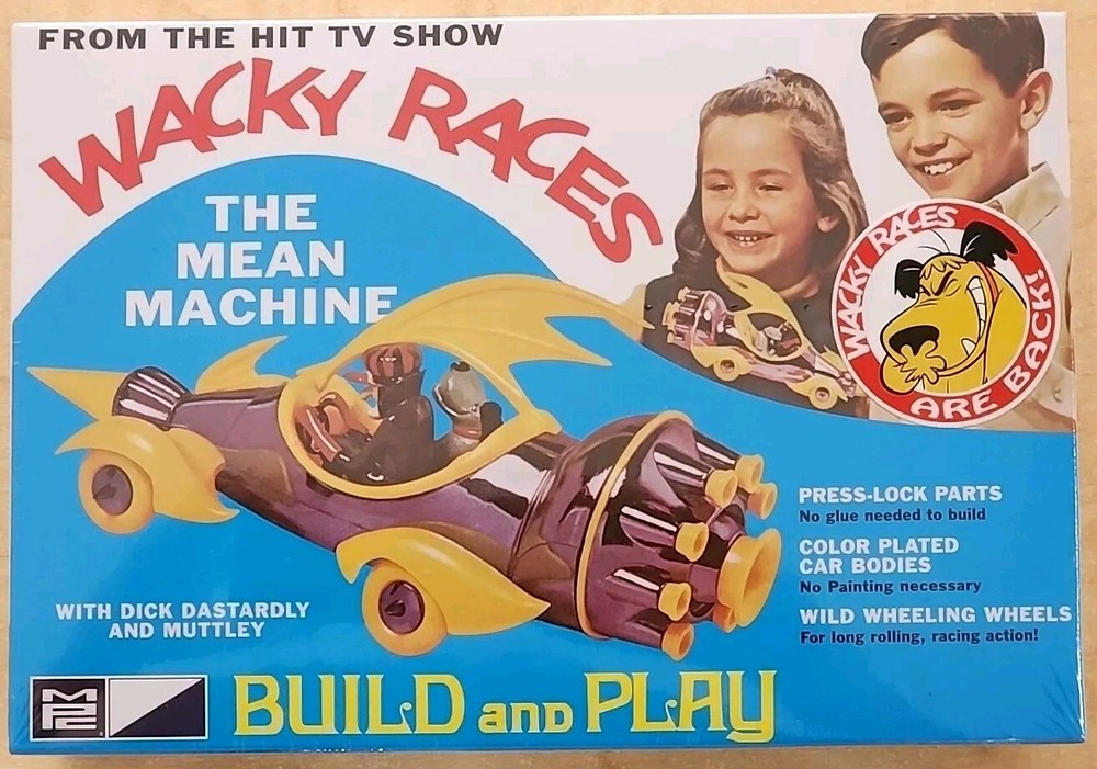 Wacky Races The Mean Machine Build And Play 1/25 Scale Sealed Model Kit Sealed