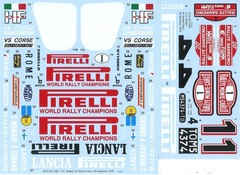 Studio27 1/12 Lancia Stratos Pirelli MonteCarlo SanRemo ’78 Decal Italeri 16382