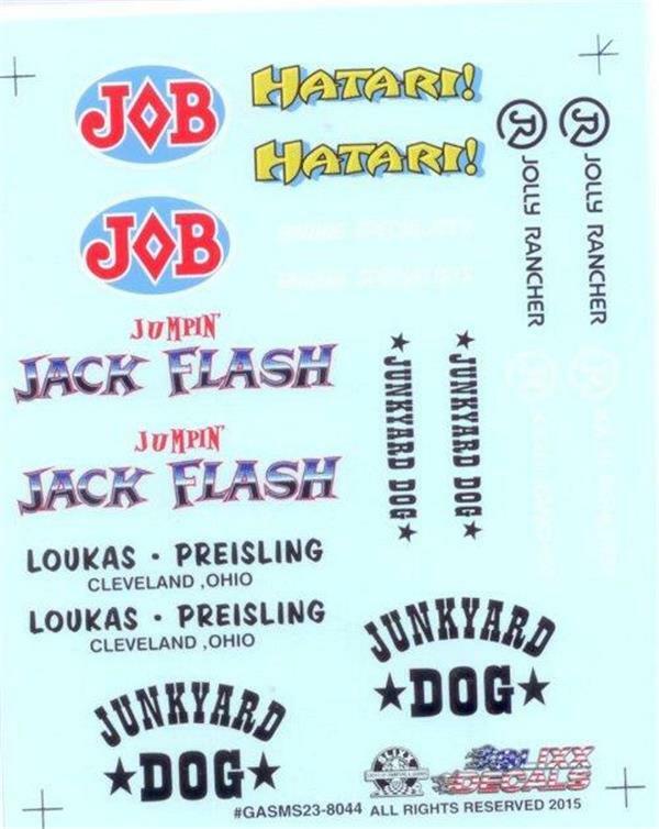 Slixx 8044 Gasser 23 Sheet decal
