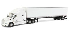 Spec Cast 33774 1/64 Peterbilt 579 Sleeper, 53′ Trailer White