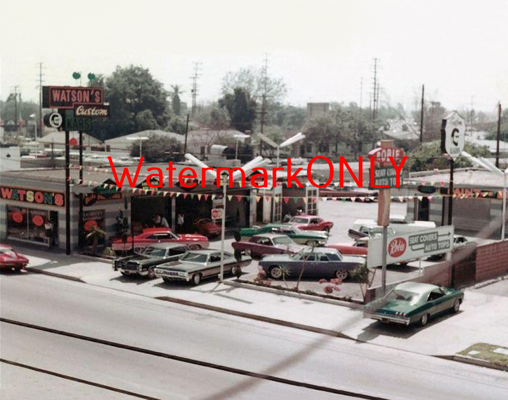 “Gary Watson” “Watson’s Customs” 1960’s “Custom Car Shop” PHOTO! #(1)