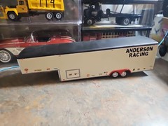 VINTAGE SURVIVOR MPC.REVELL.AMT. BUILT MODEL RACING TRAILER CUSTOM MADE