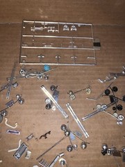 Vintage Junkyard Lot Of Plastic Model Chrome Parts And Pieces (Lot Jy441)
