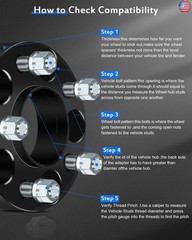 ECCPP 2PCS 1.25 inch Wheel Spacers hub Centric 5 Lug 5×4.5 to 5×4.5 5×114.3mm