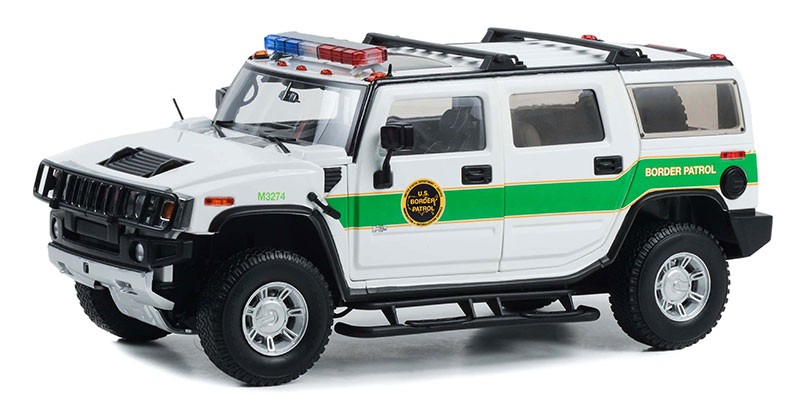Highway 61 18038 1/18 Scale U.S. Border Patrol – 2003 Hummer H2