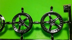 1995 Toyota Supra 1/25 Chrome Rim Wheel Low Profile Tire Fast & Furious Model