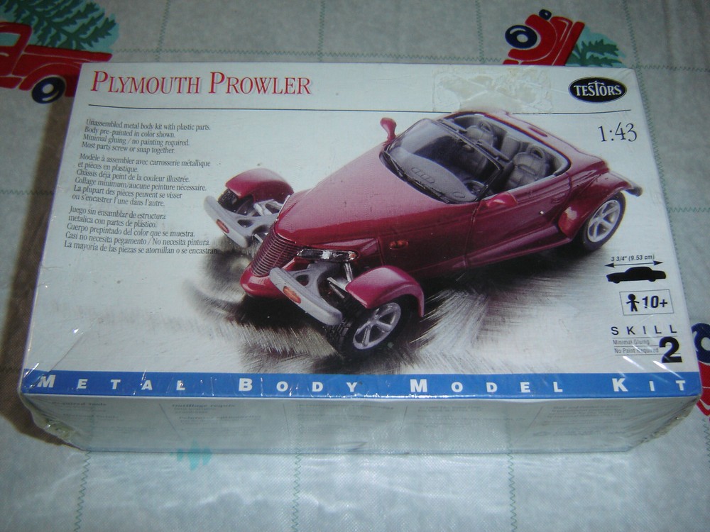 Testors Metal Body Plymouth Prowler Model Kit #136 1:43 Scale New Sealed
