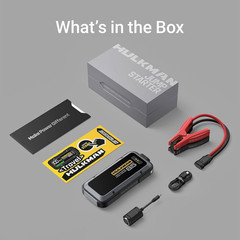Alpha85,Space Gray,2000A 74Wh Smart Jump Starter,12V Portable Car Battery Booste
