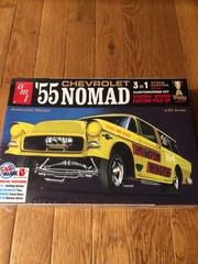 AMT 1/24 55 Chevrolet Nomad Wompin Wagon 3 In 1 Custom Stock Drag Trophy Series