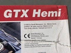 Vintage 1/25 REVELL ’67 PLYMOUTH GTX HEMI No. 7359 NOS FACTORY SEALED 1994