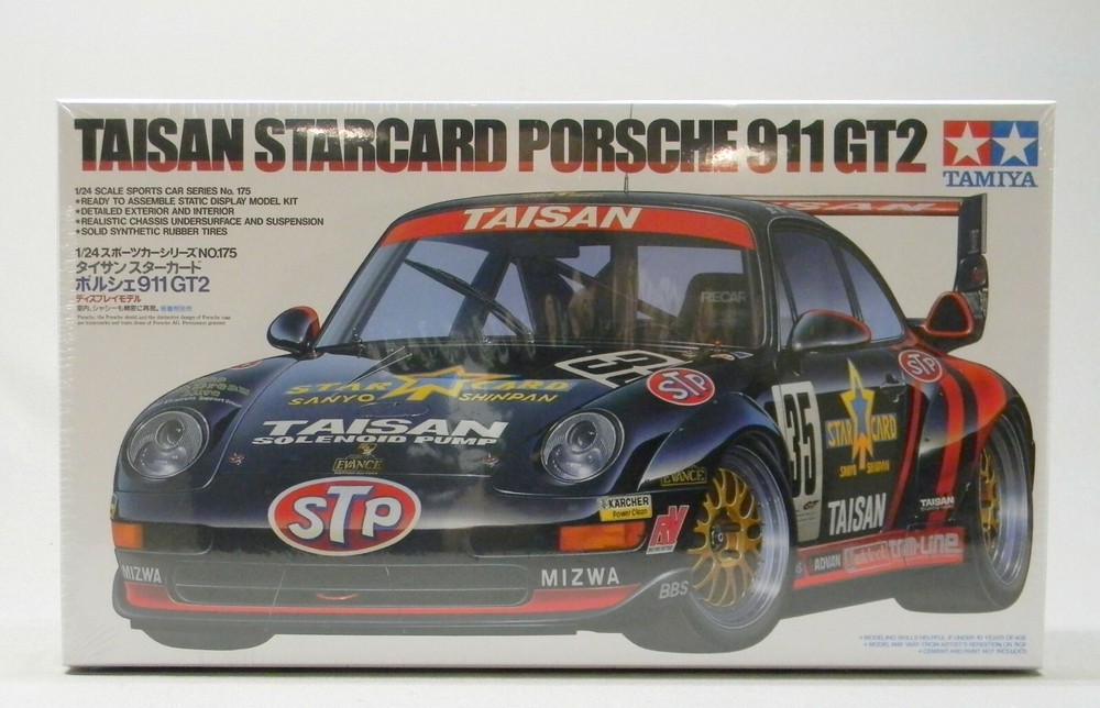 TAMIYA TAISAN STARCARD PORSCHE 911 GT2 PLASTIC MODEL CAR KIT 1:24 TAM24175 NEW