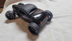Cool Custom built up 1930-32 Ford Pro Touring Roadstr model car Gloss black 1/25