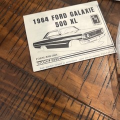 AMT Ertl 1964 Ford Galaxy 500 XL. Blueprinter Kit Mint