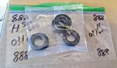 AMT FOUR (4) WHITE WALL TIRES 1/25 SCALE factory sealed bag PACKAGE # 888