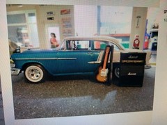 1/25 Scale Electric SG Style Guitar For Model Car Dioramas Miniature AC/DC