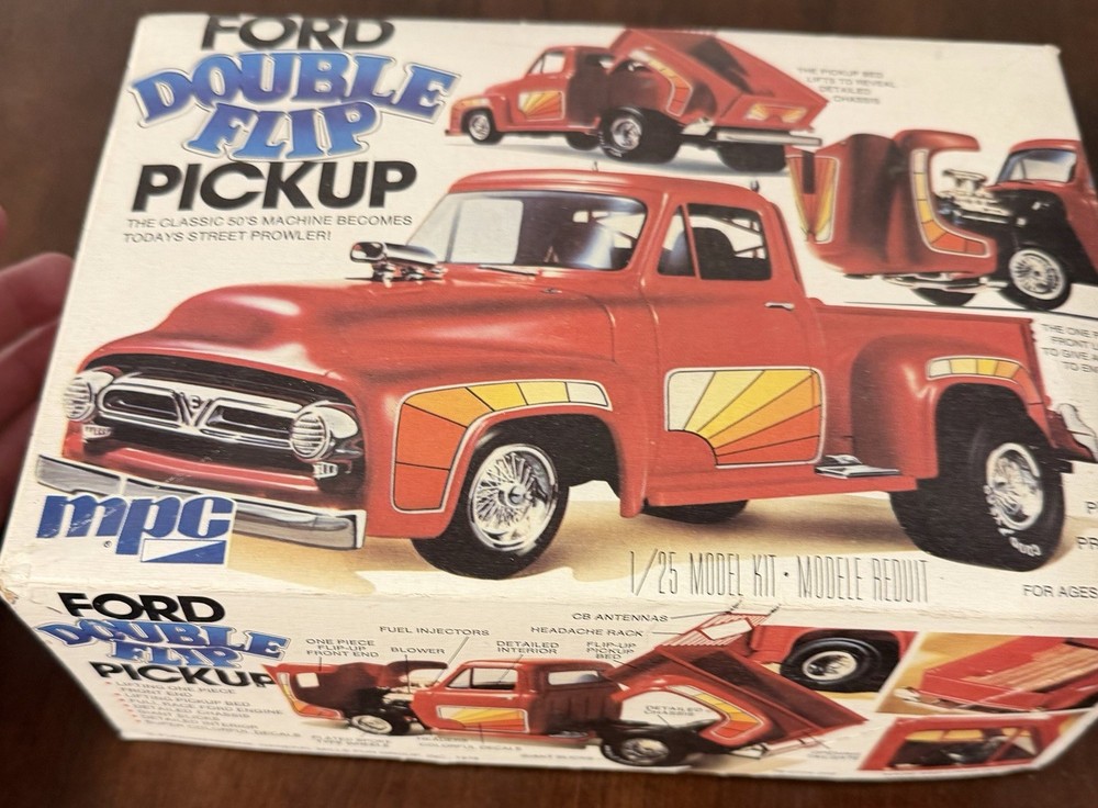 Vintage 1978 issue MPC Ford “Double Flip” pick-up model kit