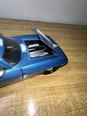 Jada Toys Blue Vintage Retro Model Car with Metallic Finish