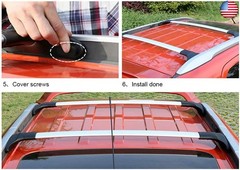 Ants Part 2Pcs Roof Rack for Ford Ecosport 2013-2021 Aluminum Cross Bars Cross