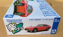 Aoshima Toyota 2000GT Solar Red All Parts Sealed PrePainted 1:32 Snap Kit 05-B
