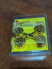 Pegasus – #1207 – 1:24/25 Scale – Chrome Gold Spiders Rims – NOS