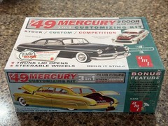 AMT 1949 MERCURY 2 DOOR CLUB COUPE FACTORY SEALED KIT! CIRCA 2013! VMCP!