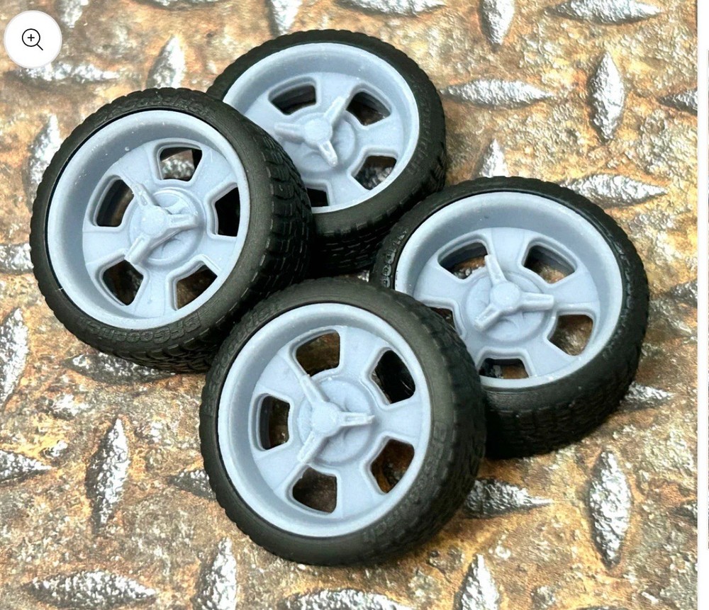 Resin 21/20 Inch: “Billet Legacy” Model car Wheels/Tires 1/24 1/25 scale
