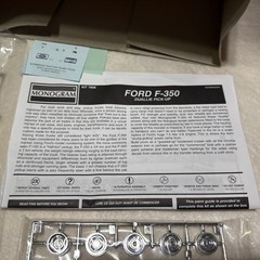 Monogram Ford F-350 Duallie Pickup Truck 1/24 Model Open Box Sealed Parts