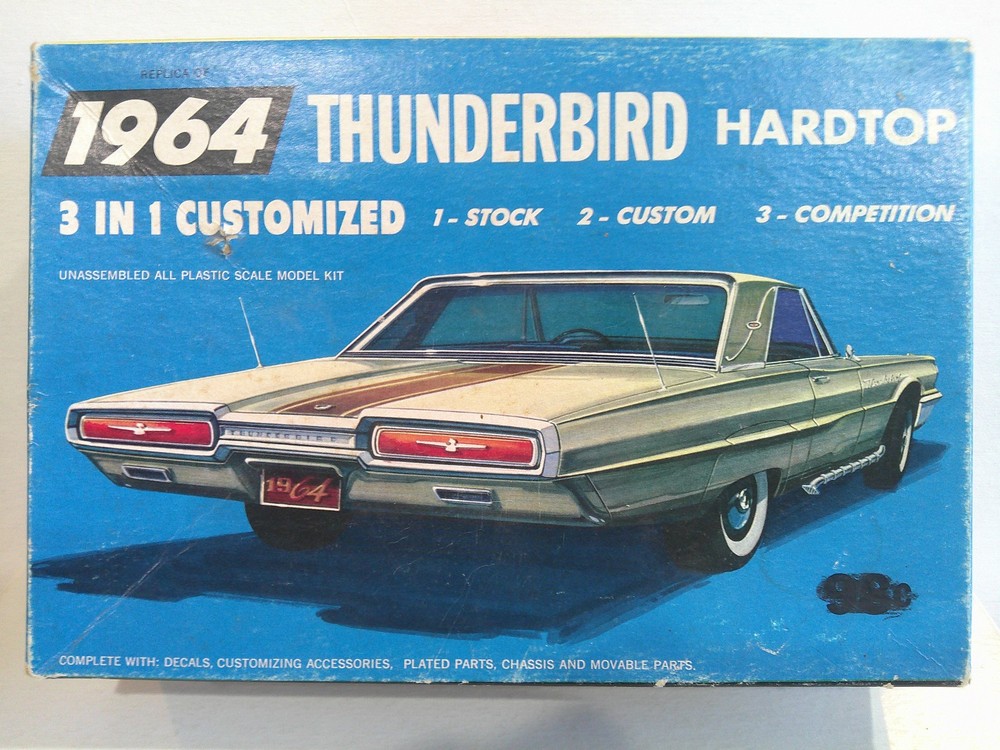 Palmer 1964 Ford Thunderbird Hardtop model kit #6411 1/25 Read description