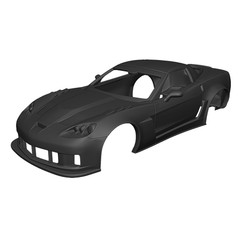 1/25 Scale Resin 2011 Corvette Z06 Body 3D Printed