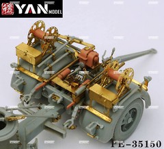 1/35 German 88mm Flak 36/37 Full PE Set w/Barrel&3D Resin for Dragon 6923/6260