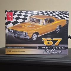 AMT ’67 Chevrolet Chevelle Pro Street 1:25 Plastic Model Kit Decals AMT876M/12
