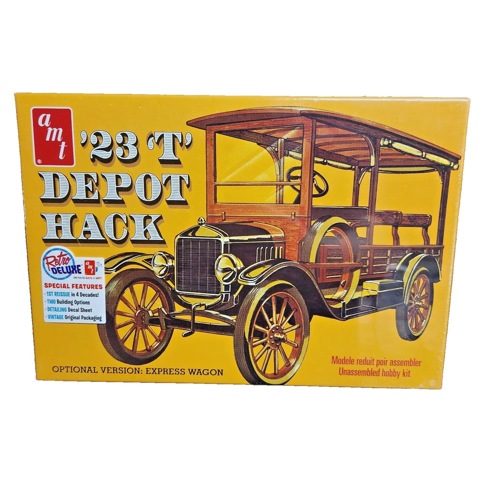 AMT 1:25 SCALE RETRO DELUXE ” 1923 ‘T’ DEPOT HACK ” PLASTIC MODEL KIT AMT1237/12