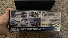 AMT 1966 Chevy Nova Pro Street 1/25 Scale Model Kit New In Open Box Muscle Car