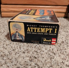 Vintage 1963 Revell Mickey Thompsons Attempt I 1/25 Scale Model Kit Started