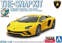 Aoshima 1/32 Snap Kit Lamborghini Aventador S Color Coded Pearl yellow / JP 7594