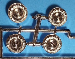 57 CADILLAC ELDO BROUGHAM – SOMBRERO WHEELS – ATLANTIS – MODEL CAR KIT PARTS LOT