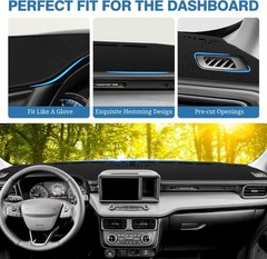 Dash Cover for Ford Maverick 2022 2023 2024 2025 2026 Dashboard Mat Black