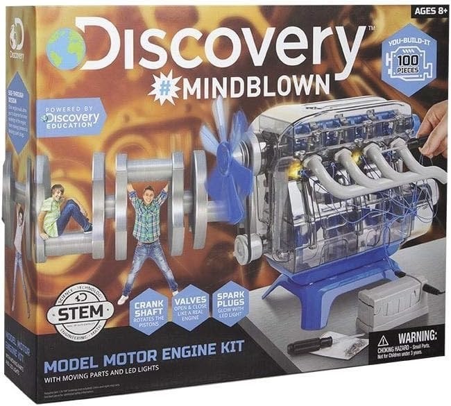 New Discovery #Mindblown Model Engine Kit 104 Pieces Working Engine
