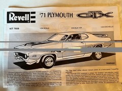 Revell 1/24th Scale Model Kit – ’71 Plymouth GTX