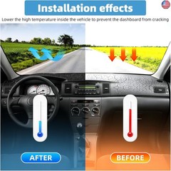 Dash Cover Mat for Toyota Corolla 2003 2004 2005 2006 2007 2008 Non-Slip