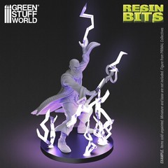 Lightning Spells 1:48-1:35 – Resin, miniature, magical spell