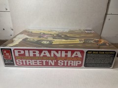 AMT Piranha Drag Race Team & Tandem Axle Trailer 1/25 Model Kit Retro NEW SEALED