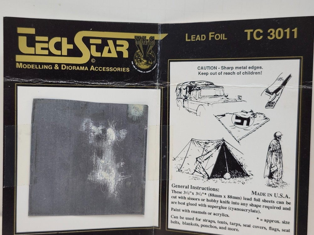Tech Star Modelling Diorama Accessories Lead Foil TC 3011 use for straps traps