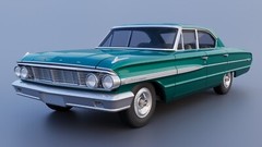 ABS-LIKE RESIN 3D PRINTED 1/25 1964 FORD GALAXIE 500 XL 4-DOOR FULL KIT