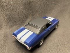 1970 Chevy Chevelle Malibu SS 454 Pro Built Model 1/24 Detailed Trim Blue Black