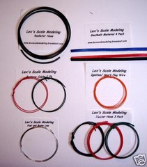 LEX’S SCALE MODELING Model Detailing Kit. Hose, Fuel Line, Seat Belt, More!