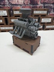 3D Printed CHEVY ZZ 632 W/TUNNEL RAM ENGINE ASSEMBLY 1/24th – 1/10th MADE IN USA