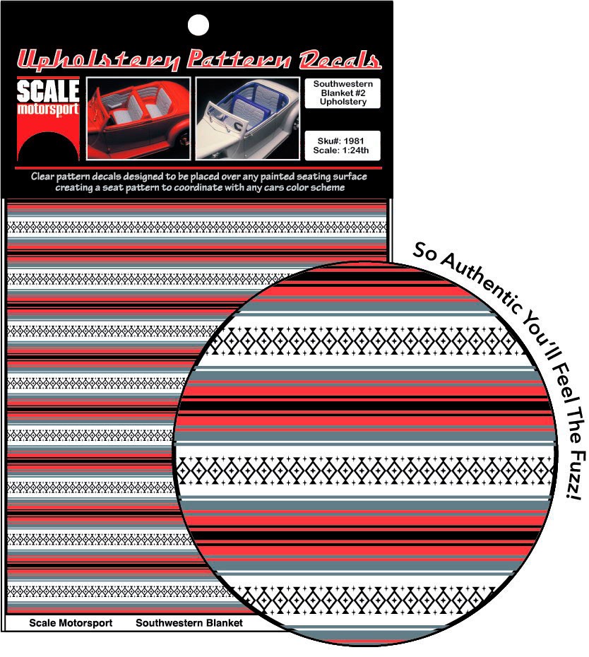 Scale Motorsport Mexican Blankets 1 Upholstery Pattern Decals